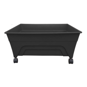 Fountain Products 610 x 510 x 240mm Charcoal Raised Garden Bed With Wheels