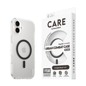 Panzer Flagship Mag-Safe Phone Case for iPhone 16 Plus Shockproof Cover - Black