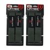 2x 2pc Lift-tech Neo-tech Padded Cotton Wrist Support Lifting Straps Grey 21.5in