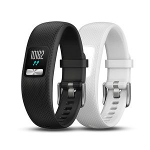 Garmin vívofit 4 Fitness Activity Tracker Club Bundle with S/M Black/White Bands