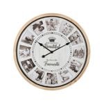 70cm Hamptons Photo Gallery Collage Wall Clock 70x4.5cm