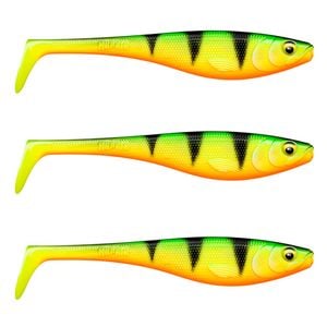 3x Rapala Soft Peto 22cm Paddle Tail Shad Lures - Firetiger