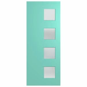 Hume 2340 x 1200 x 40mm Entrance Door Newington Translucent Glass XN7