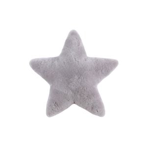 Huxford Grove Sheepskin Star Cushion Decorative Pillow 45cm - Grey