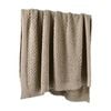 Bianca Sofala Polyester Throw Rug Chenille 170x130cm Taupe
