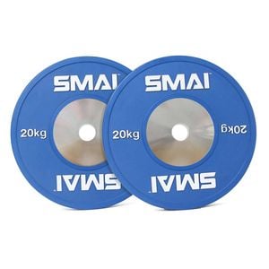 Smai Competition Bumper Plate 20kg (pair) Iwf Colour - Blue
