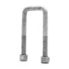 Sunrise U-bolts With Nyloc Nut 1/2" Galvanised - 40mm Square, 115mm - Ub40s115g