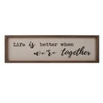 Maine & Crawford Delilah Collection 60x18cm Life Is Better Frame