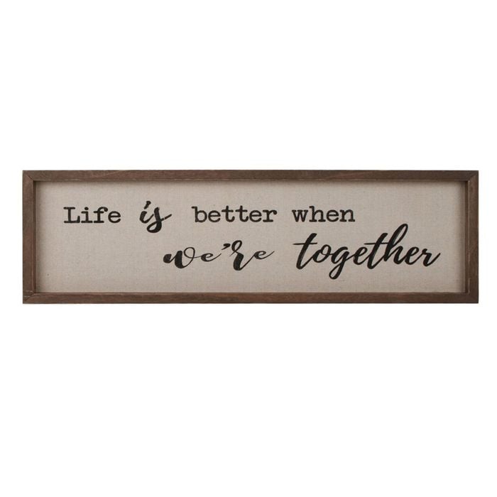 Maine & Crawford Delilah Collection 60x18cm Life Is Better Frame