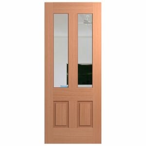Hume 2040 x 820 x 40mm Entrance Door SPM Savoy Clear Glass XS3 - Clear Glass