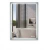 P&p Silver Led Bathroom Mirror Backlit Anti Fog Dimmable Touch Control Wall Mounted