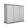 Absco Sheds 2.26 x 0.78 x 1.95m Zincalume Single Door Space Saver Garden Shed