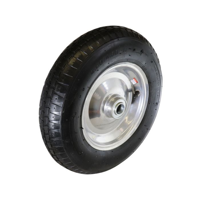 Move It 4.0 x 8" Steel Centre Pneumatic Wheel With 1" Axle Diameter