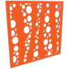 ProtectorAl 300 - 1200 x 300 - 1200mm Orange / Gloss White Bubbles Unframed Composite Deco Panel