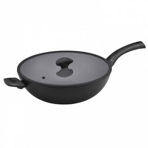 Essteele Per Salute 32cm Non-Stick Covered Stir Fry Frying Pan Induction/Gas BLK