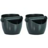 2 X Avanti Coffee Knock Box Espresso Grinds Waste Tamper Bin - Black