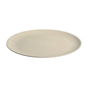 Oztrail Round 21.5cm Bamboo Plate Dish Camping Picnic Outdoor Tableware White