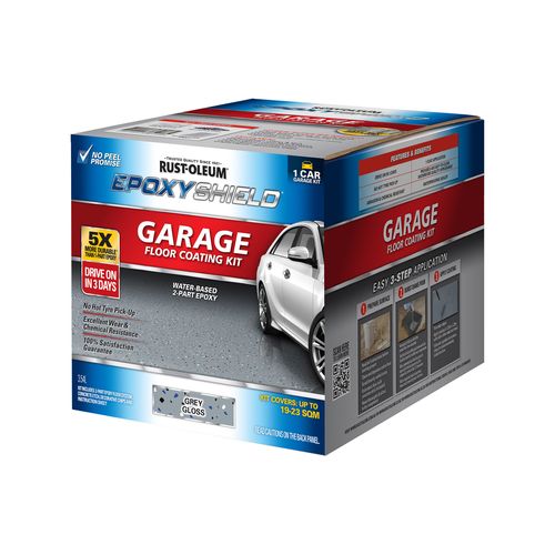Rust-Oleum Grey Gloss 1 Car EpoxyShield Concrete And Garage Floor ...