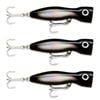 3x Rapala 17cm X Rap Magnum Xplode Topwater Heavy Duty Fish Lures - Convict