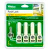 Whitco 4 Pack Sliding Window Push Lock - Primrose