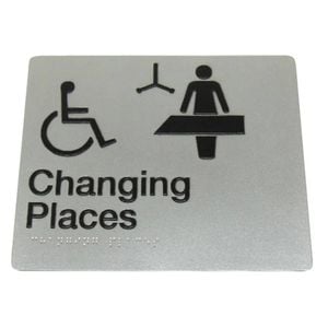 Bradley Change Room Braille Toilet Sign