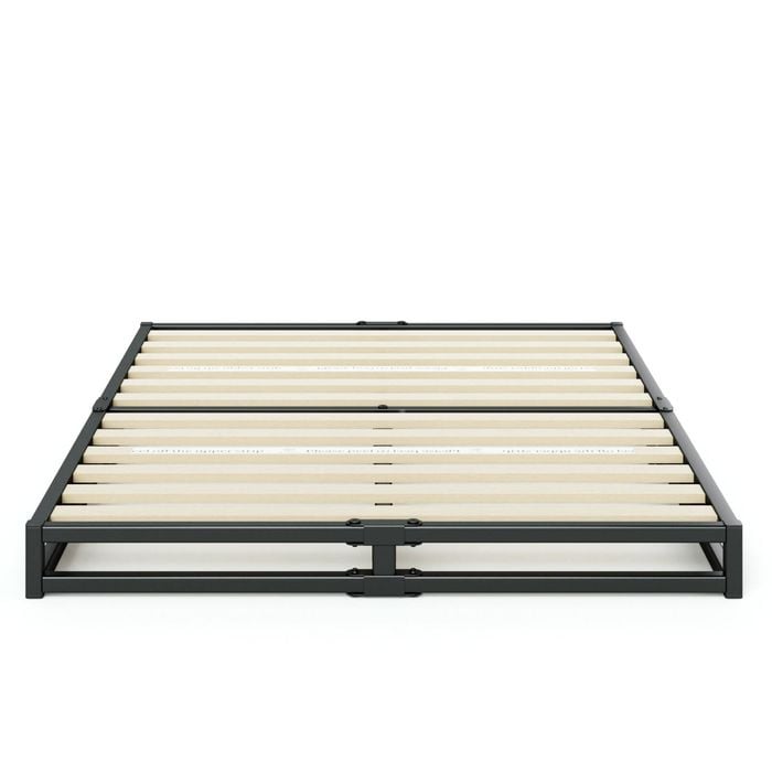Zinus Queen Joseph Bed Frame Metal Bed Platform Base - 15cm High Black