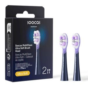 Soocas Neos Ii & Neos Ii Ultra Soft Toothbrush Head Midnight Blue Cv 2 Packs (t04)