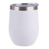Oasis Stainless Steel Wine Tumbler Double Walled 330ml Matte White