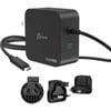 J5create 2-port Gan Pd Usb-c 102w charger W/ Changeable Ac Plugs