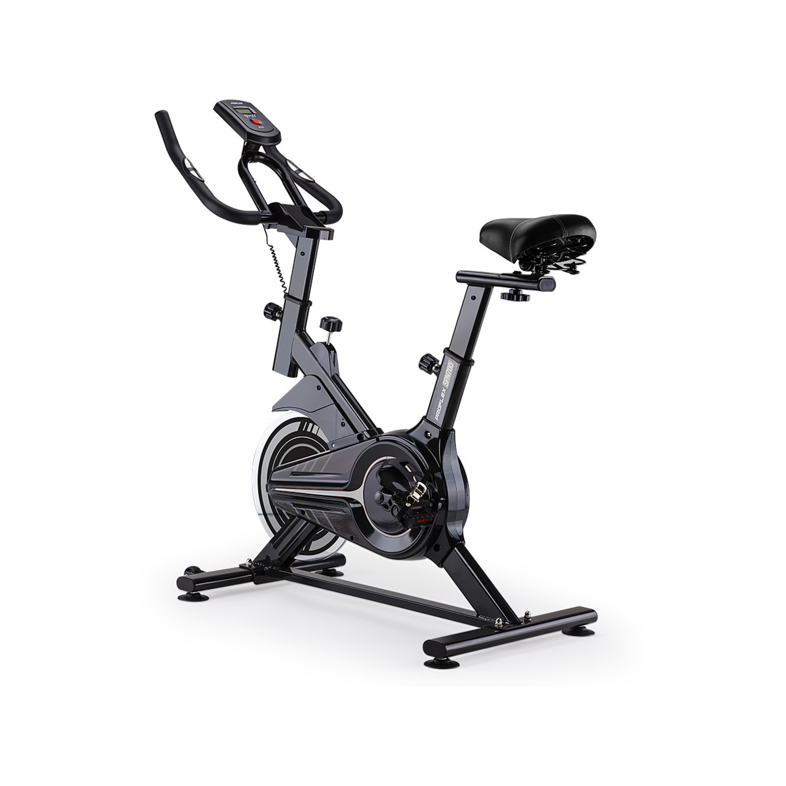PROFLEX Spin Bike Flywheel Home Gym Grey Bunnings Australia