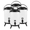 SOGA 4X Stainless Steel Insulated Beverage Dispenser with Tap 12L White