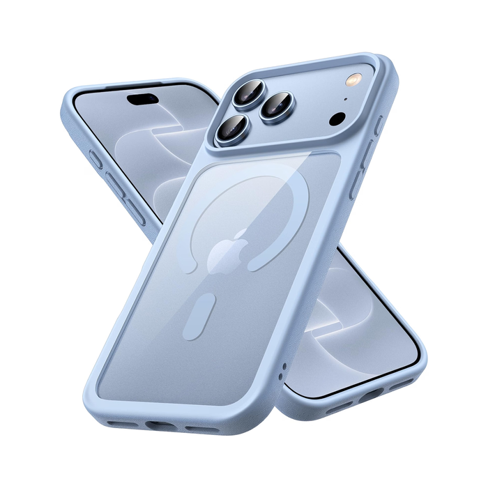 For Apple iPhone 18 Pro 6.3-inch Crystal Clear Case Compatible with MagSafe (Glacier)