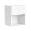 Kaboodle 600mm Macaroon V-Groove Microwave Wall Cabinet