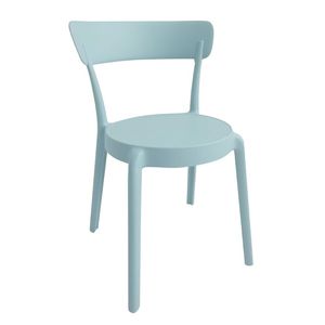 Bolero Mila Cafe Chairs Icy Blue (2 Pack) - DX973
