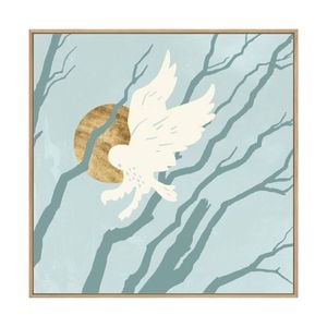 Artey | Silent Hunter I - Framed Canvas - Natural Frame - 120 x 120cm