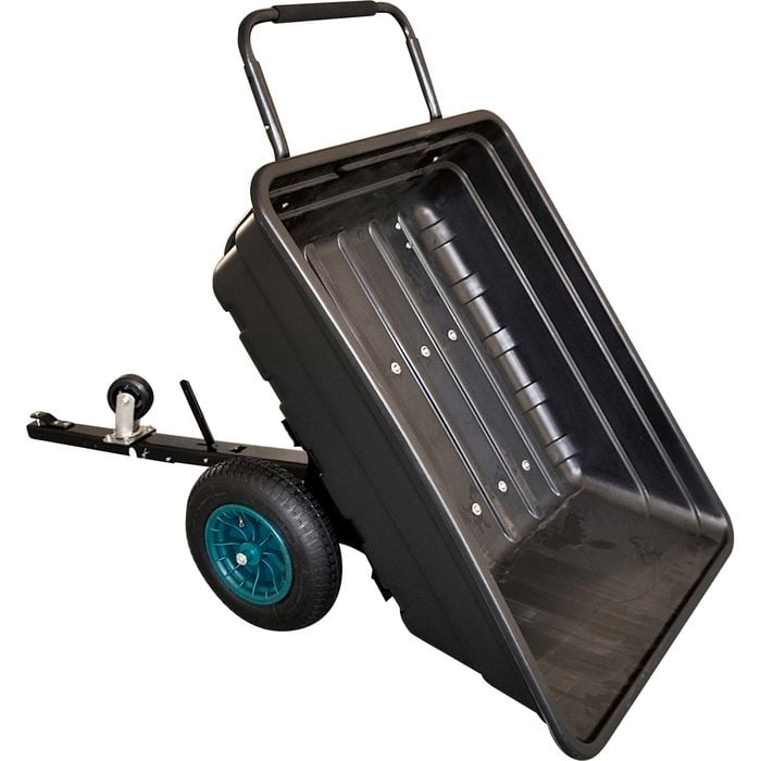 New Zealand Wheelbarrows 300L Tow Tipper Trailer Cart