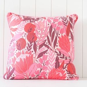 Rayell Indoor Square Cushion Earthly Pleasures Pink 45x45cm