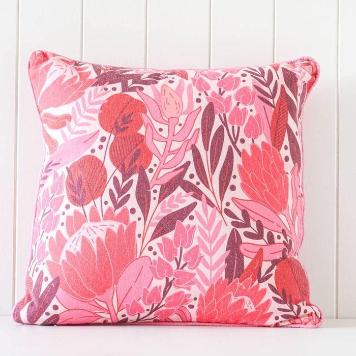 Rayell Indoor Square Cushion Earthly Pleasures Pink 45x45cm