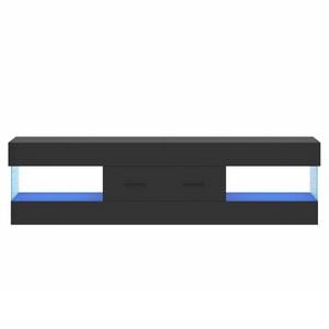 Ufurniture TV Stand Entertainment Cabinet Media Centre Black