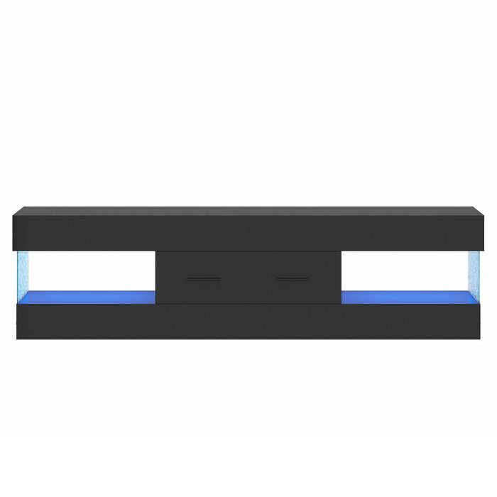 Ufurniture TV Stand Entertainment Cabinet Media Centre Black