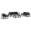 Balmoral 3+2+1 Seater Outdoor Aluminium And Teak Lounge Setting