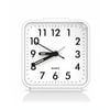 Small Analog Clock, Silent Alarm, Snooze, Luminous, No Ticking