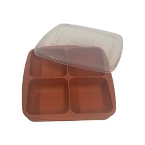Joie Silicone Portion Tray W/ Lid 4 Portions Meal Prep Container 118ml