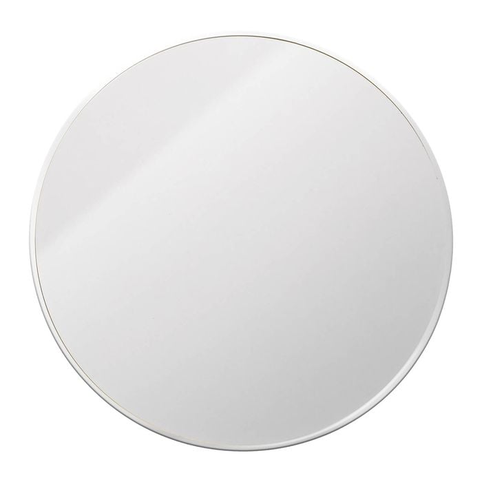 Barelli 110 x 110cm Matte White Flynn Round Framed Mirror