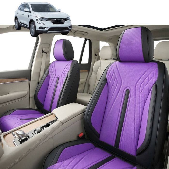 Australian Goose Front Seat Covers for Renault KOLEOS 2016 - Current (HC) - PU Leather, Purple (2pc)