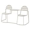 Marquee Oatmeal Jack & Jill Steel Double Chair With Table