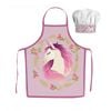 Sweet Home Unicorn Kids Apron And Chef's Hat Set
