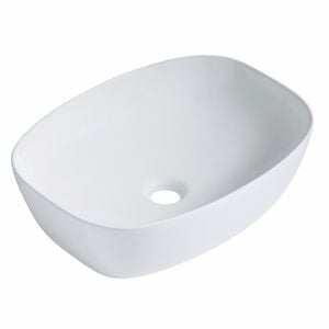 Mondella Resonance Rectangular Above Counter Basin - Matte White