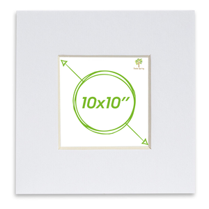 Picture Photo Mount - To Fit Frame Size 10 X 10" For Image Size 8 X 8"