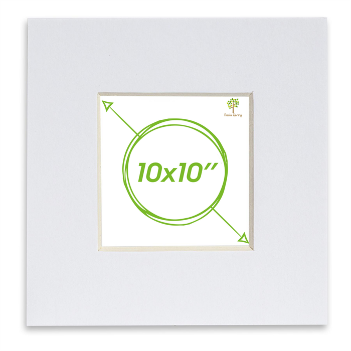 Picture Photo Mount - To Fit Frame Size 10 X 10" For Image Size 8 X 8"